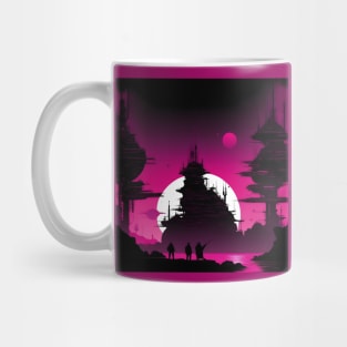 Sci fi Atompunk aesthetic Mug